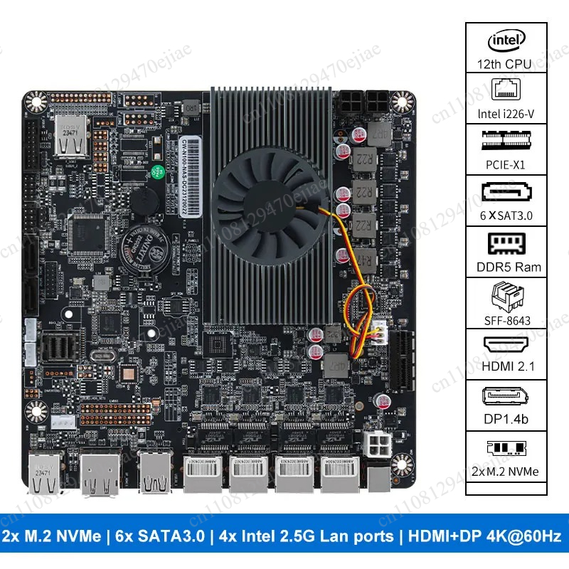 N100 Mini ITX NAS Anakart DDR5 - Mini Itx Dual 2.5G Nas Motherboard incelemesi ve fiyatı